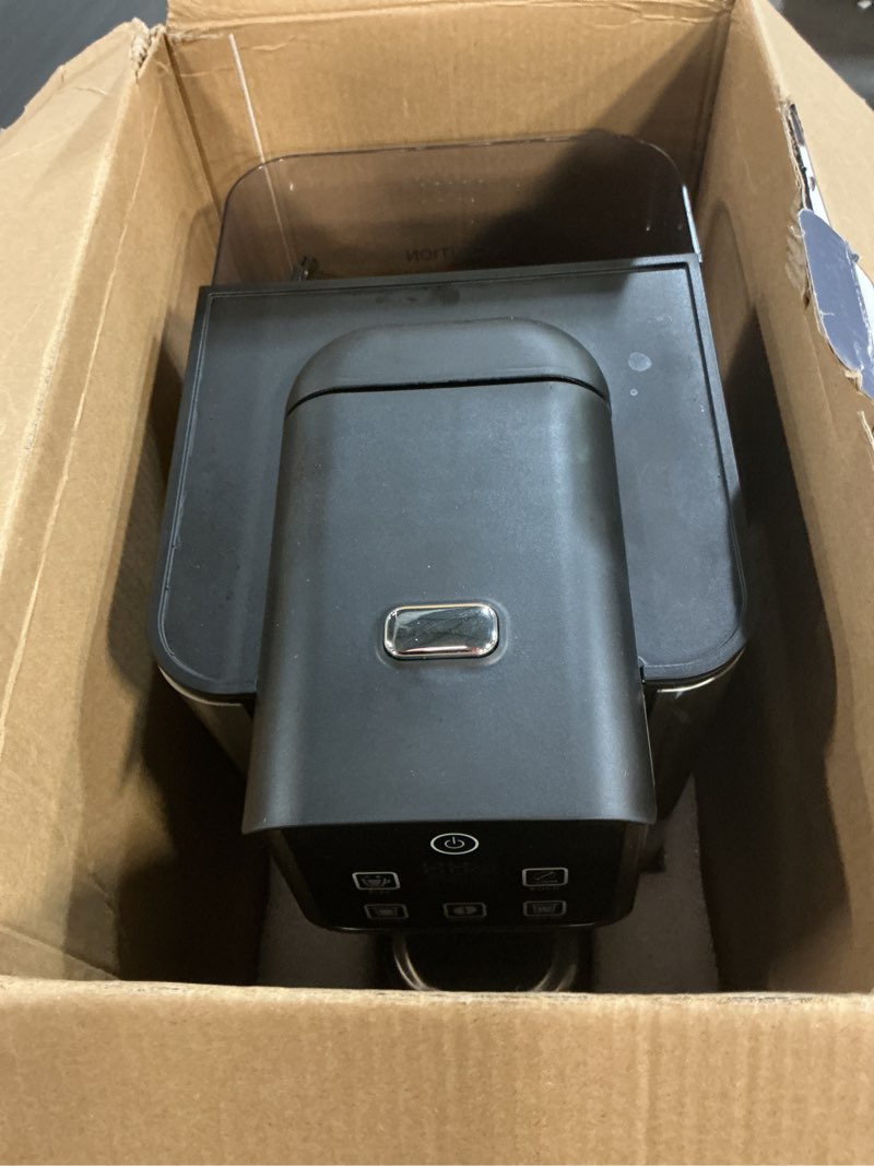 Condition photo showing As Is for Hot & Iced Coffee Maker with Bold Setting, Single Serve Coffee Maker for K Cup and Grounds, 6-14 Oz Brew Sizes, 50 Oz Removable Water Tank, One Cup Coffee Machine with Reusable Filter, Black