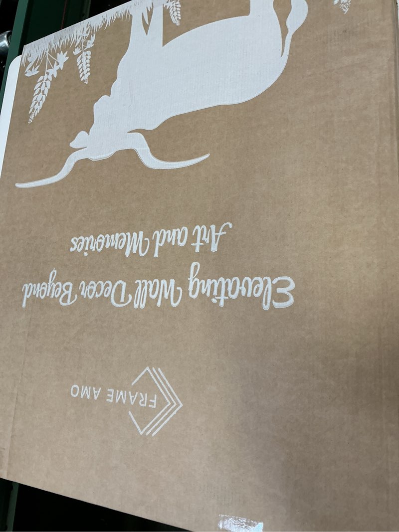 Condition photo showing New/Like New for Frame Amo 20x24 Solid Wood Poster Frame Natural, White Mat for 16x20 Image, Tempered Glass Front, 1.5 inch Wide, 1 inch Thick, High-End, Heavy-Duty, Gallery Grade & Acid-Free Natural 20x24