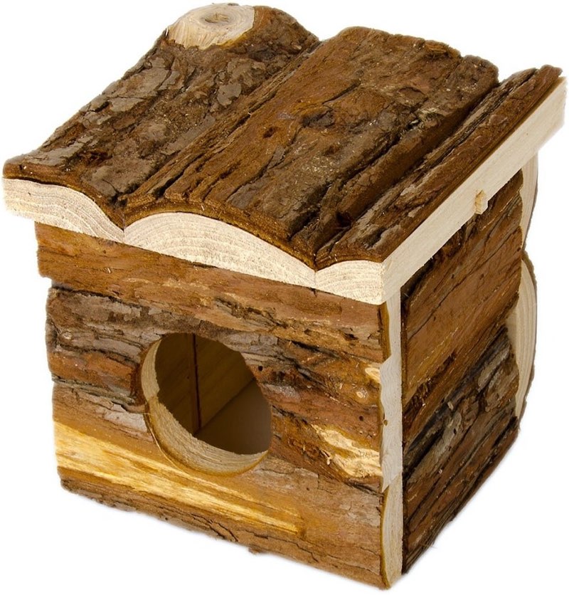 Ware Critter Timbers Bark Small Animal Bungalow, Small