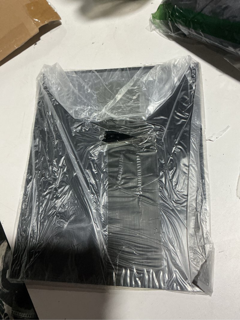 Condition photo showing As Is for meccanixity black abs plastic sheet 10 x 8 x 0.03 inch for building model, diy crafts, panel, pack of 2 pcs 10 x 8 x 0.03 inch black 2