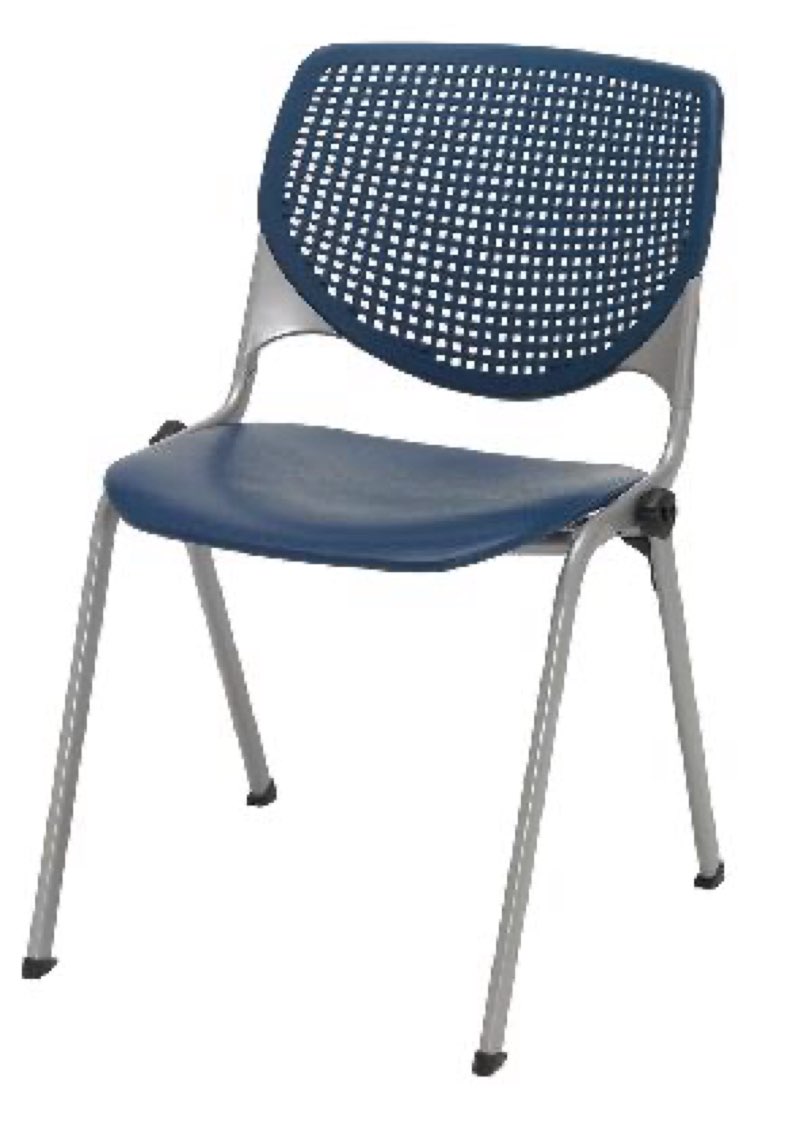Kool Armless Poly Stackable Chair 