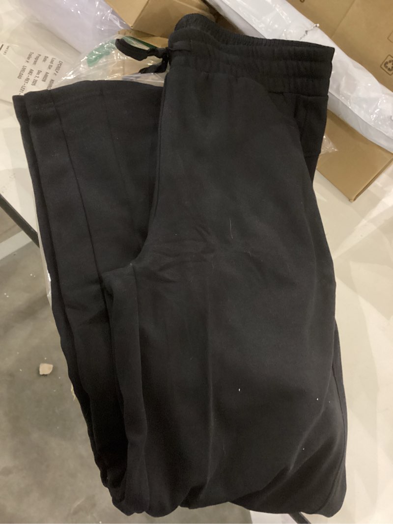 Condition photo showing Good Condition for Tall Womens 32"/34"/36" Inseam Fleece Lined Sweatpants Straight Leg Thermal Casual Lounge Sweat Pants 32" Inseam (Long) Large Black