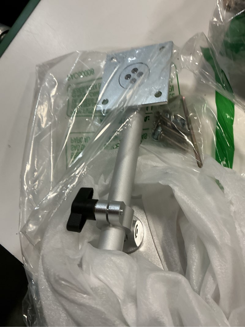 Condition photo showing Good Condition for Echo Show 15 Under Cabinet Mount, Easy to Adjust The Height with Thumb Screw, Rotate Tilt Swivel for 15.6" Smart Display, Whole Aluminum Mount for Echo Show 15 Silver