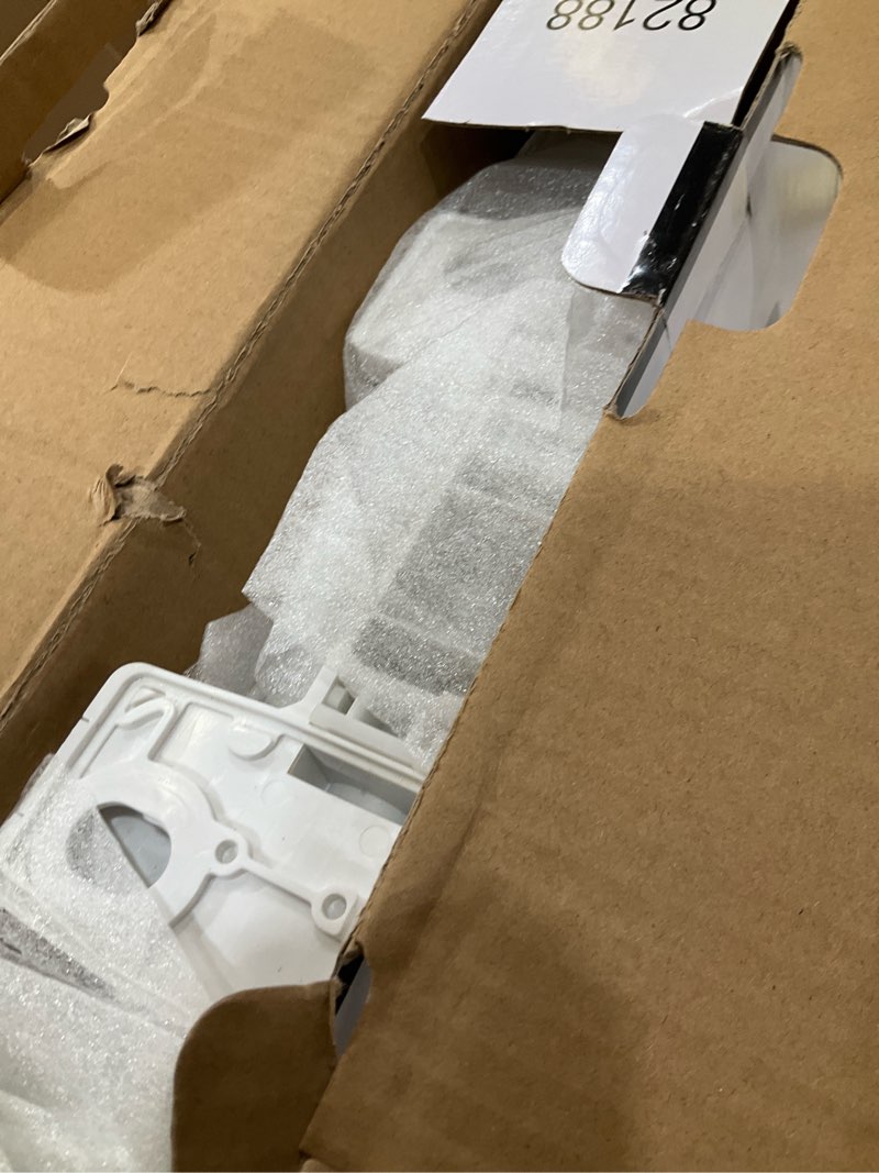 Condition photo showing New/Like New for delta faucet morgan elongated slow-close white toilet seat with non-slip seat bumpers, white 811903-wh transitional slow close