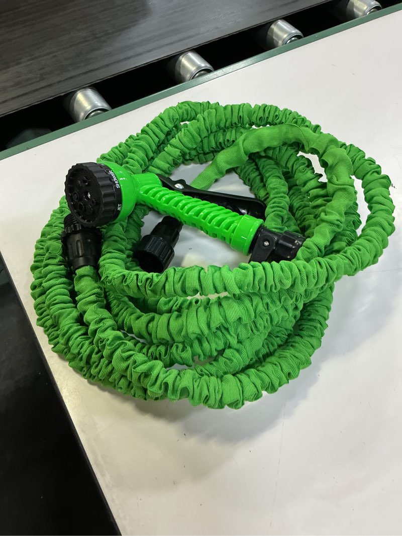 Condition photo showing Good Condition for expandable flexible stronger deluxe garden water hose w/ spray nozzle