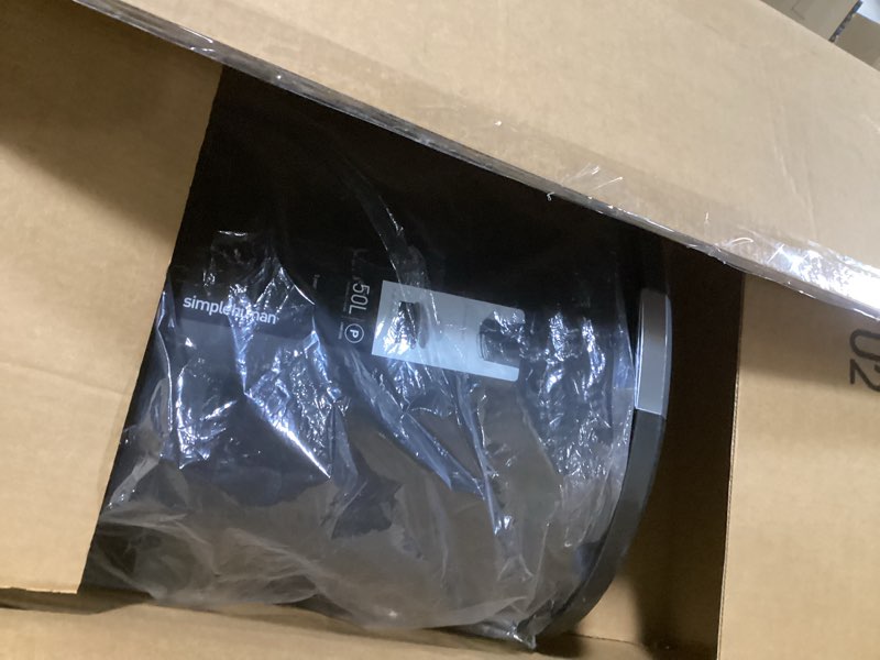Condition photo showing Good Condition for simplehuman 50 Liter / 13 Gallon Semi-Round Kitchen Step Trash Can with Secure Slide Lock, Black Plastic