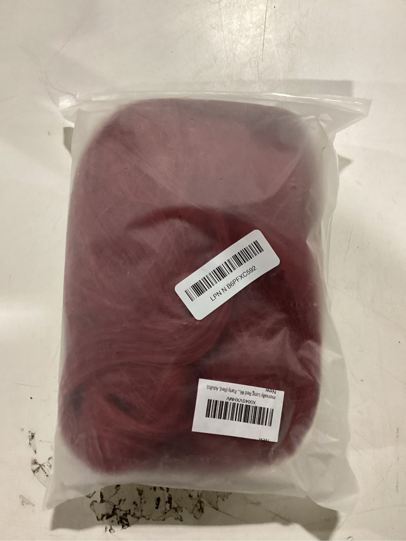 Condition photo showing Good Condition for morvally 39 inches long red wig with 2 ponytails for women - anime cosplay wigs for womens halloween costume party (red, adults) red adult (single unit)