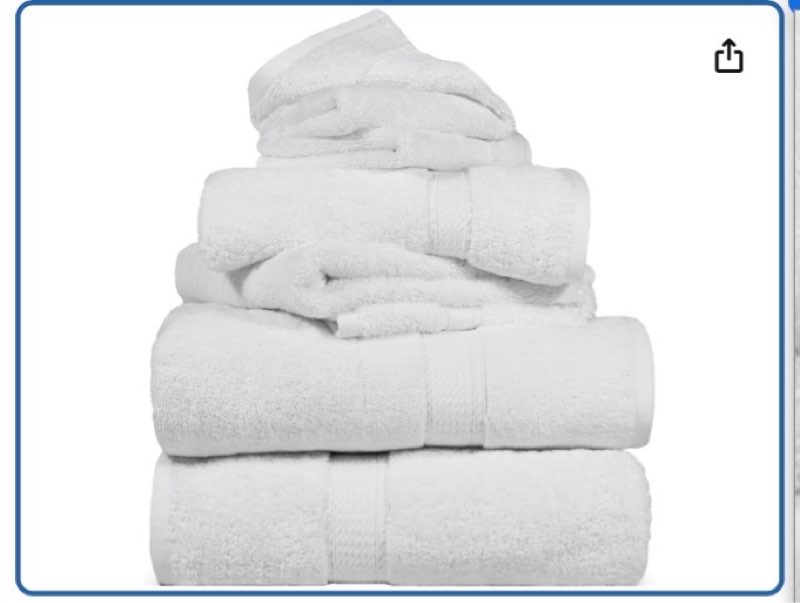 Asorted Towel in different colors and size 5 pcs 