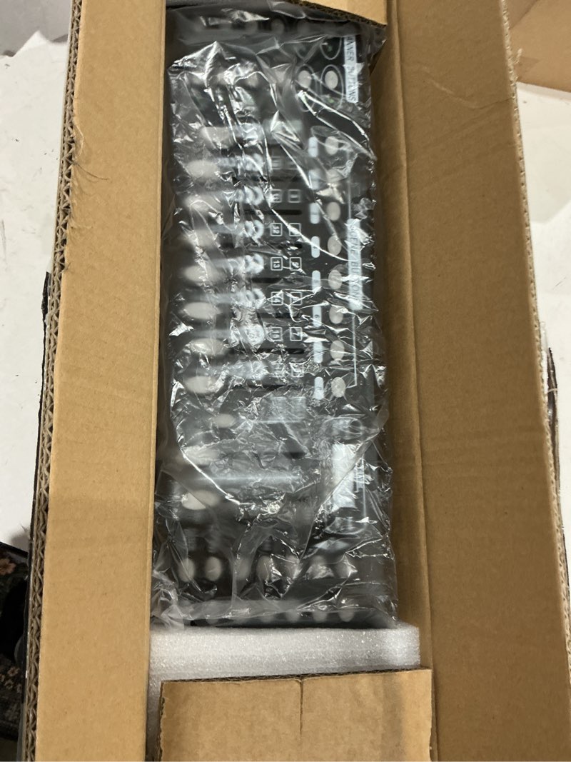 Condition photo showing As Is for dmx controller, 192 channel dmx 512 light controller dmx console stage light controller panel use for editing program of stage lighting runing for dj, shows, party, christmas and halloween black