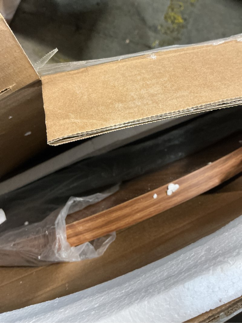 Condition photo showing As Is for Coffee Table Set of 2, Accent Nesting Side Table, Sofa End Table for Farmhouse and Living Room (Brown)