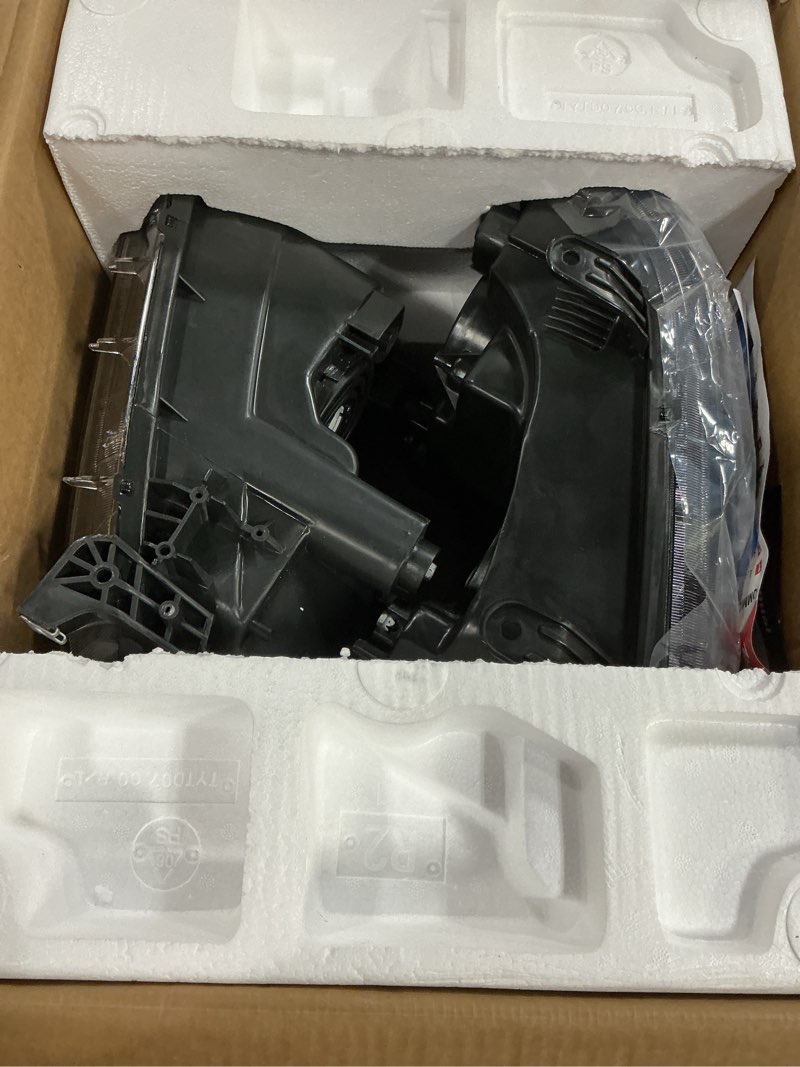 Condition photo showing New/Like New for nilight headlight assembly for 2007 2008 2009 2010 2011 2012 2013 toyota tundra 2008-2017 sequoia headlamps replacement black housing amber reflector driver and passenger side black housing+ amber reflector