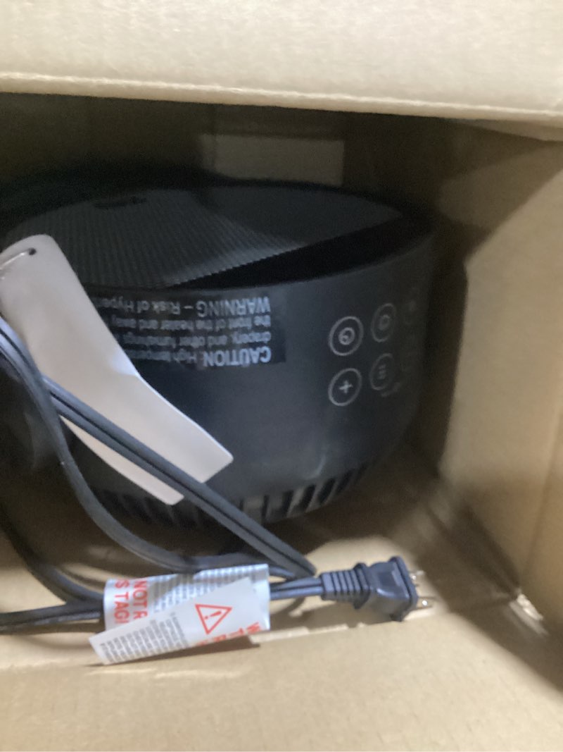 Condition photo showing Good Condition for dreo space heater 1500w, 60° adjustable tilt, 10.5ft/s portable electric heaters for indoor use with thermostat, 8 safety protections, 3 modes, remote, quiet desk heater for bedroom, office, black