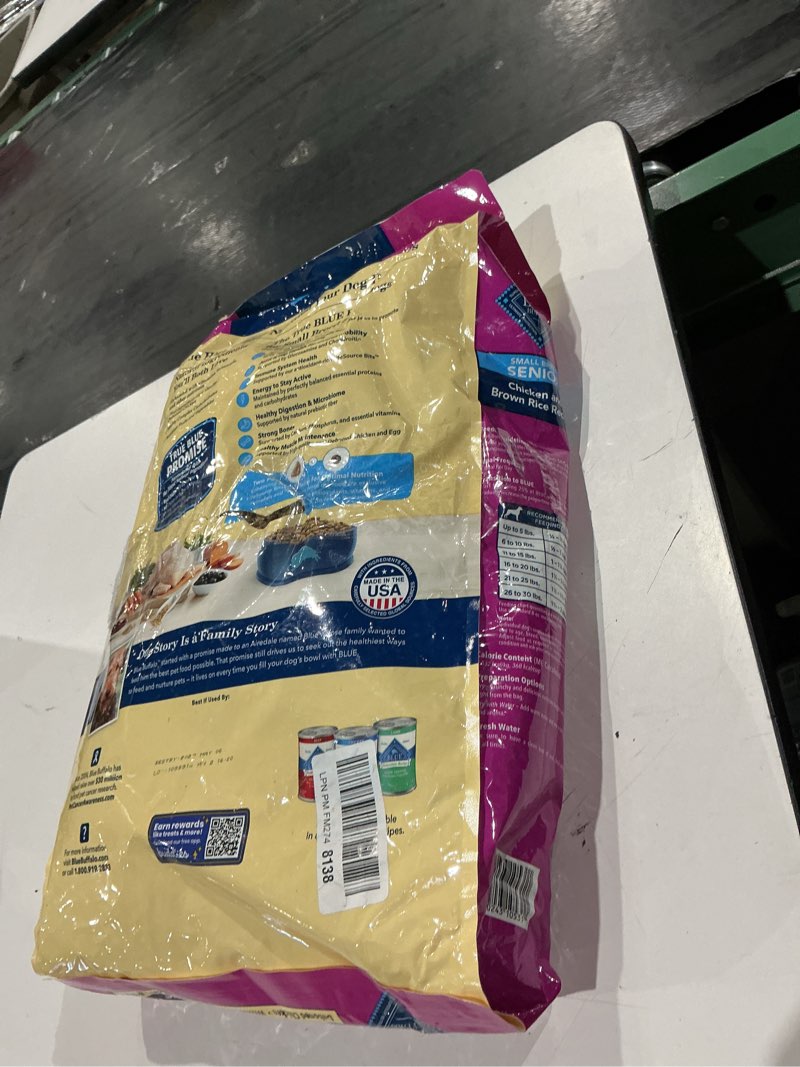 Condition photo showing Good Condition for blue buffalo life protection formula chicken & brown rice small breed senior dry dog food supports immunity with antioxidant-rich lifesource bits, promotes healthy muscles, skin & coat health, 15 lbs. chicken & brown rice 15 pound (pack of 1)