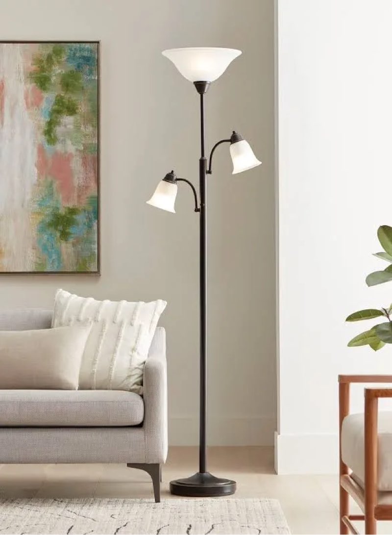 allen + roth 72.5-in Oil Rubbed Bronze Multi-head Floor Lamp