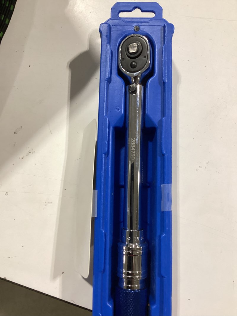 Condition photo showing As Is for kobalt 1/4-in drive click torque wrench