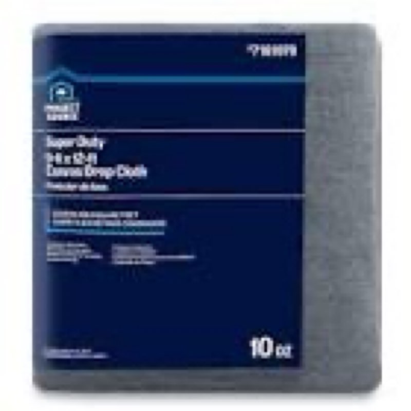 Project Source Super Duty Canvas 10-oz 6-ft x 9-ft Drop Cloth Navy Blue 
