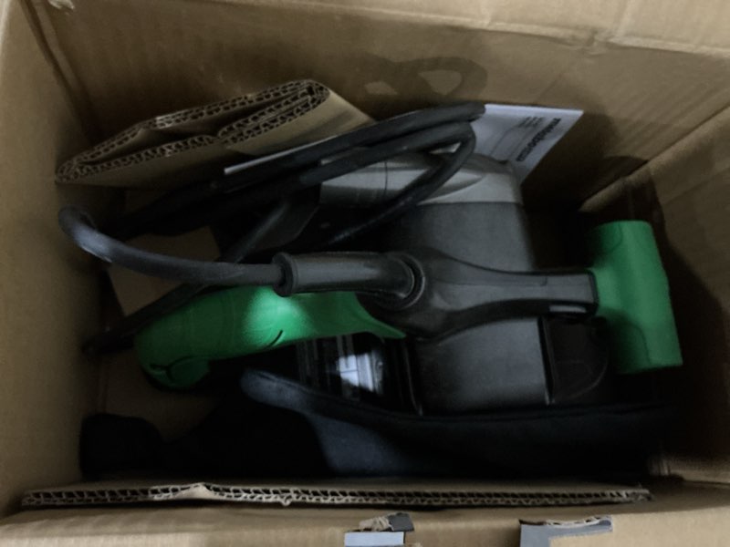 Condition photo showing As Is for metabo hpt 9-amp belt corded sander with dust management