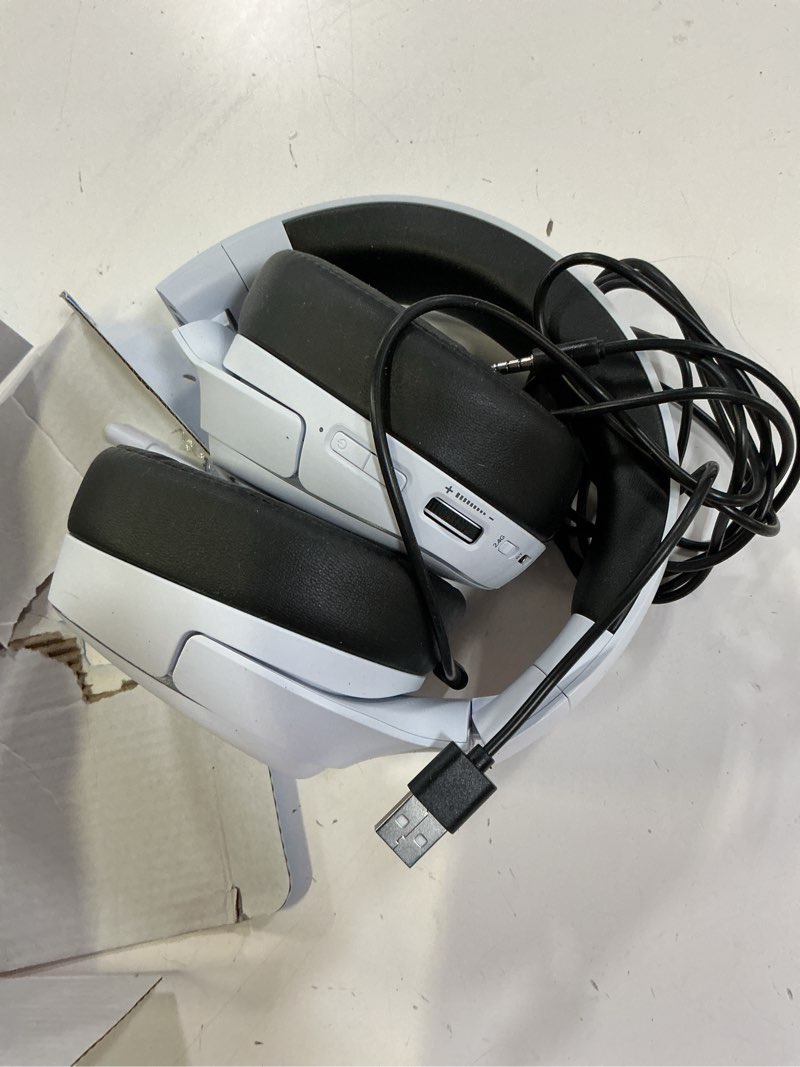 Condition photo showing Good Condition for gvyugke 2.4ghz wireless gaming headsets for ps5, ps4, pc, switch - bluetooth 5.3 gaming headphones with noise canceling mic, 7.1 surround sound, 70h battery, blue lighting - white