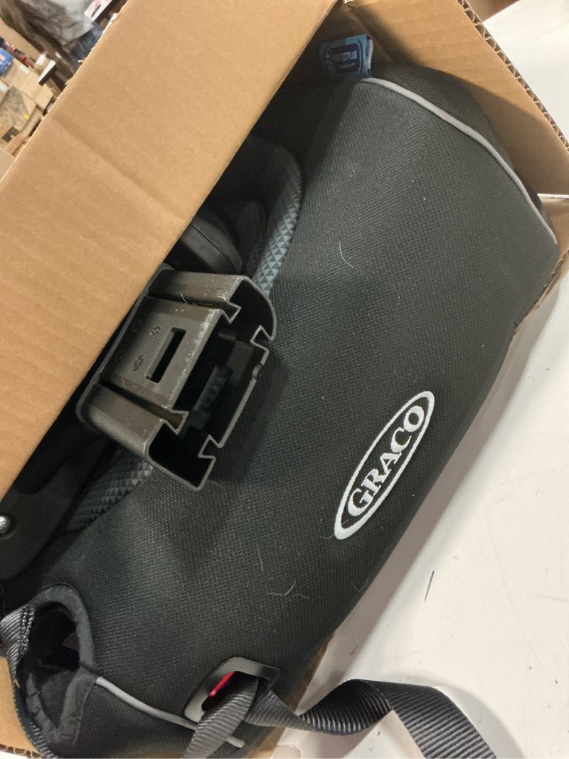 Condition photo showing As Is for graco® turbobooster® lx backless booster with affix latch | backless booster seat for big kids transitioning to vehicle seat belt (rio)