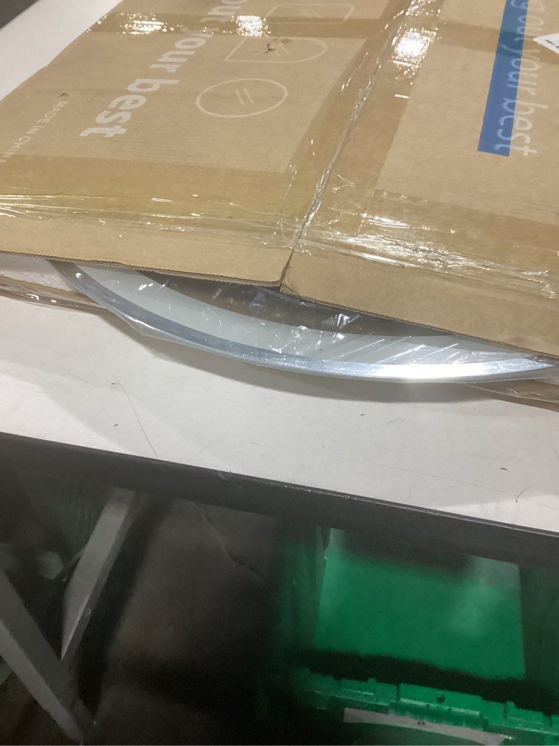 Condition photo showing Good Condition for LED Bathroom Mirror 20 Inch Round Bathroom Mirror with Lights, Circle LED Mirror, Wall Mounted Lighted Bathroom with 3 Colors Brightness, Anti-Fog, Dimmable, Shatter-Proof 3 Colors 20"L x 20"W