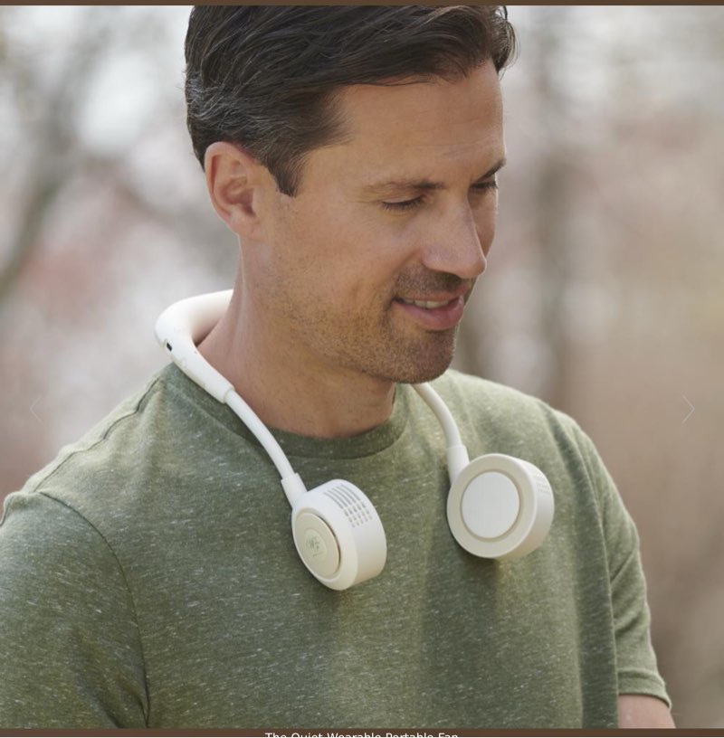 The Quiet Wearable Portable Fan