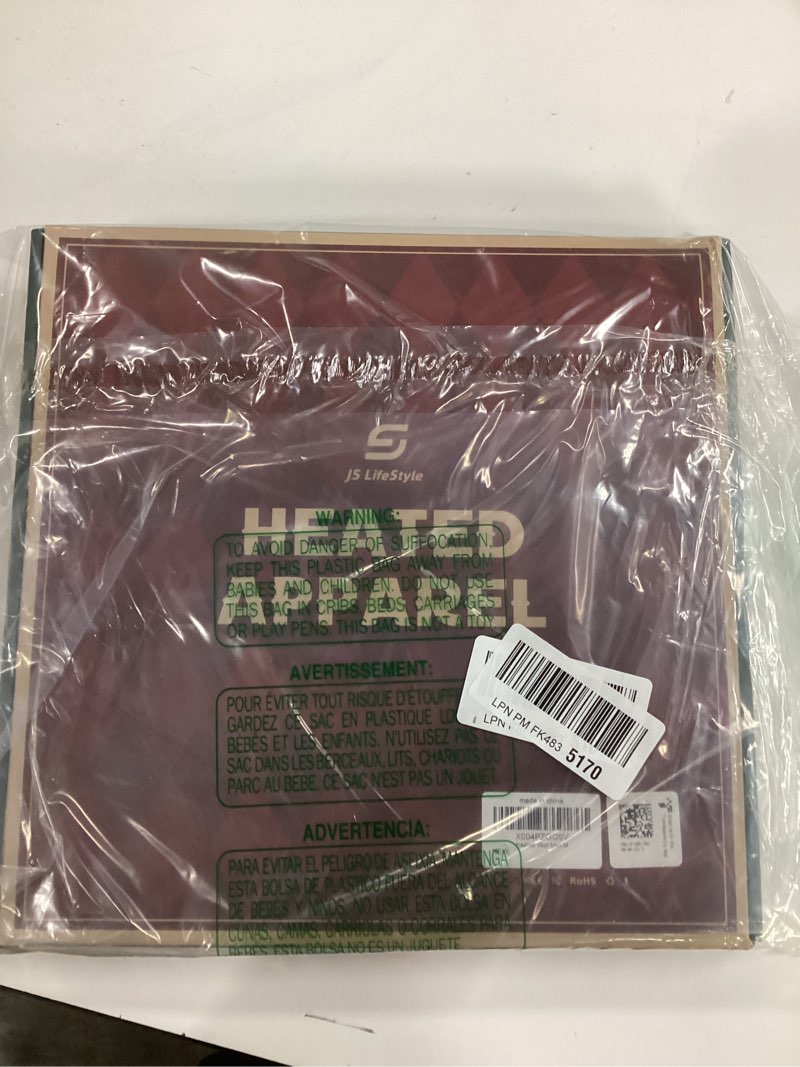 Condition photo showing New/Like New for JS LifeStyle Heated Vest Jackets for Men with 16000mAh Power Bank Included, Rechargeable Mens Heated Vest Small