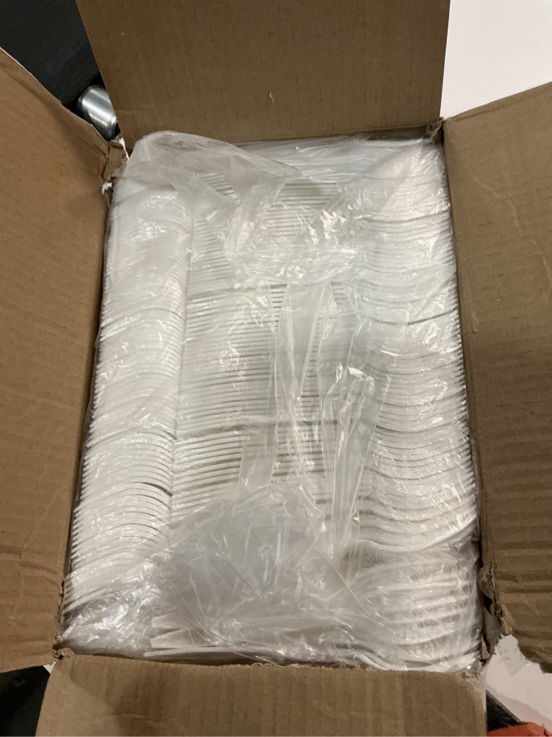 Condition photo showing New/Like New for 1,000 Plastic Disposable Forks Bulk White Medium Weight Disposable Silverware Plastic Cutlery Fork Forks White