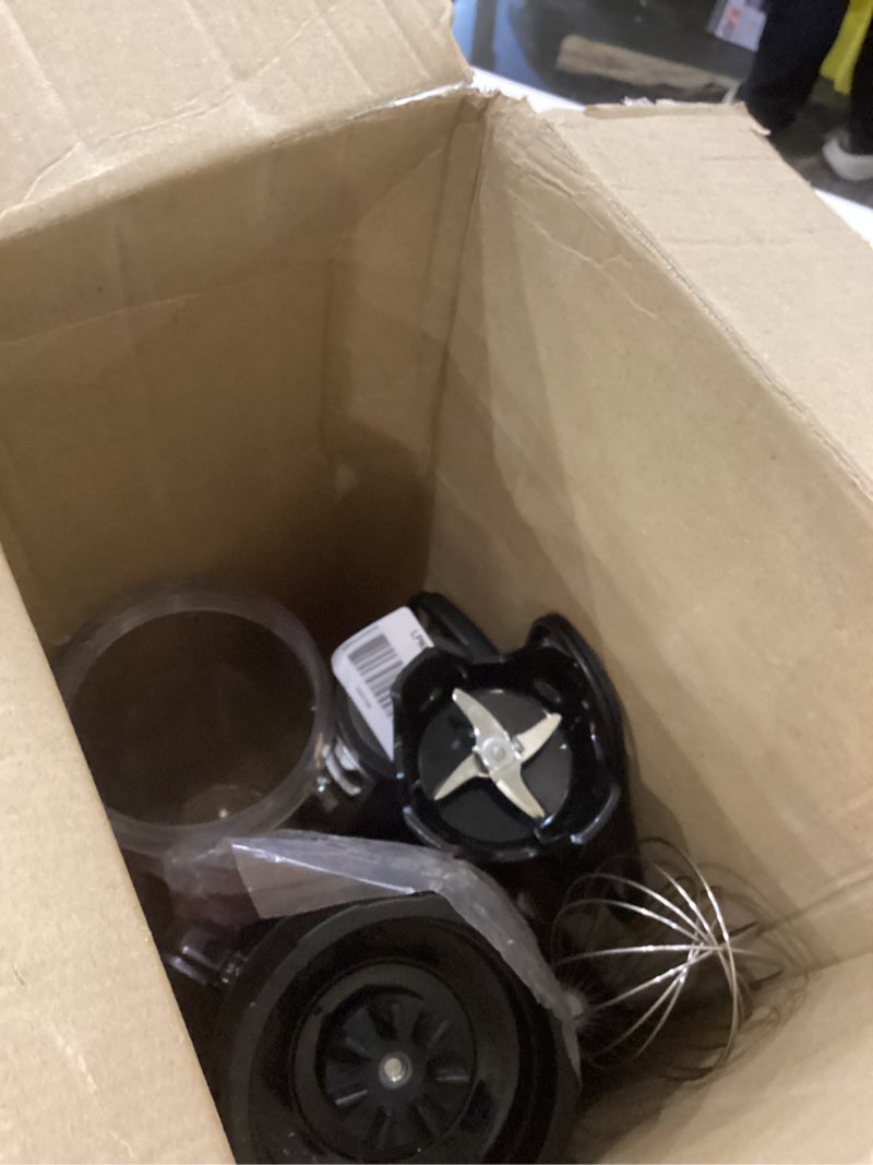 Condition photo showing As Is for Ninja Immersion Blender and Whisk, Hand Stick Blender, 4 speeds, with SplatterShield and PanProtect, 4-Cup Blending Vessel, Dishwasher Safe, 5-ft Cord, Ergonomic, Dark Gray, CI201GY