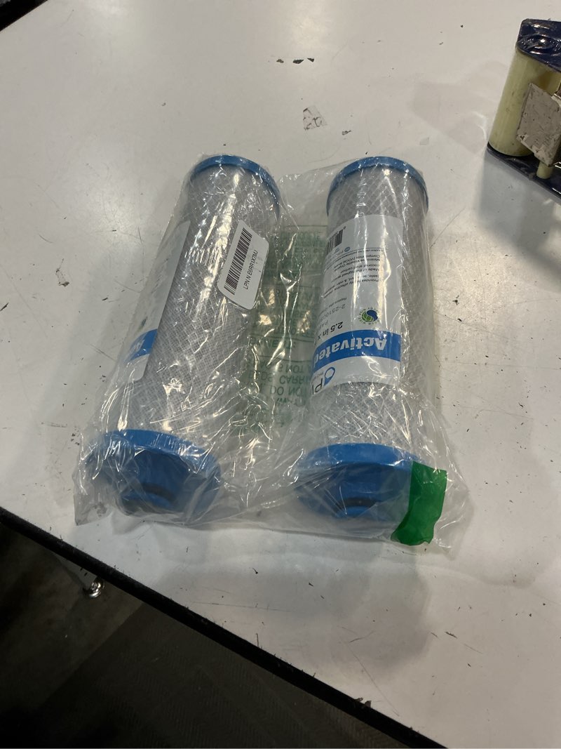 Condition photo showing Good Condition for rv water filter activated carbon block push-nipple cartridge oem 2.5 x 10" for rcs/fr1 housing replaces kw1 and fre-10-bn (2)