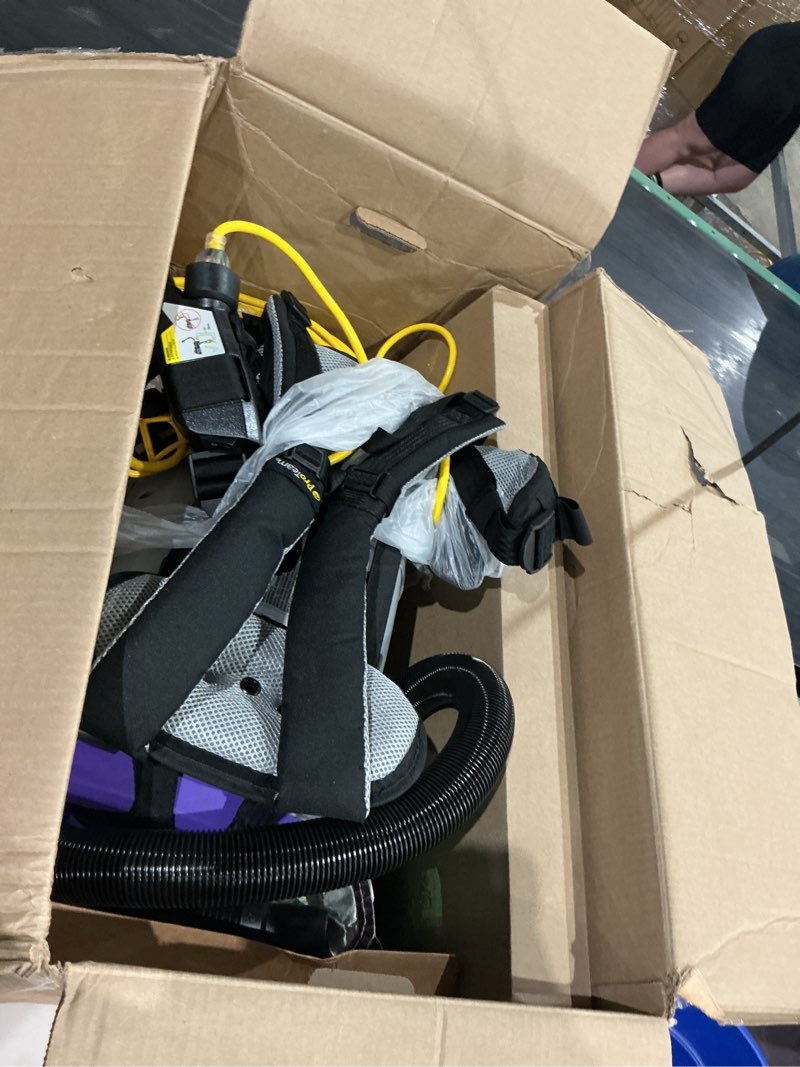 Condition photo showing As Is for proteam 107535 super coach pro 6 hepa backpack vacuum w/ problade hard surface & carpet tool kit