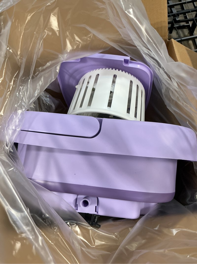 Condition photo showing Good Condition for mini washing machine 16l purple portable washer for apartments, dorms, rvs – compact laundry washer with powerful motor & low noise – travel, small spaces & delicates laundry solution