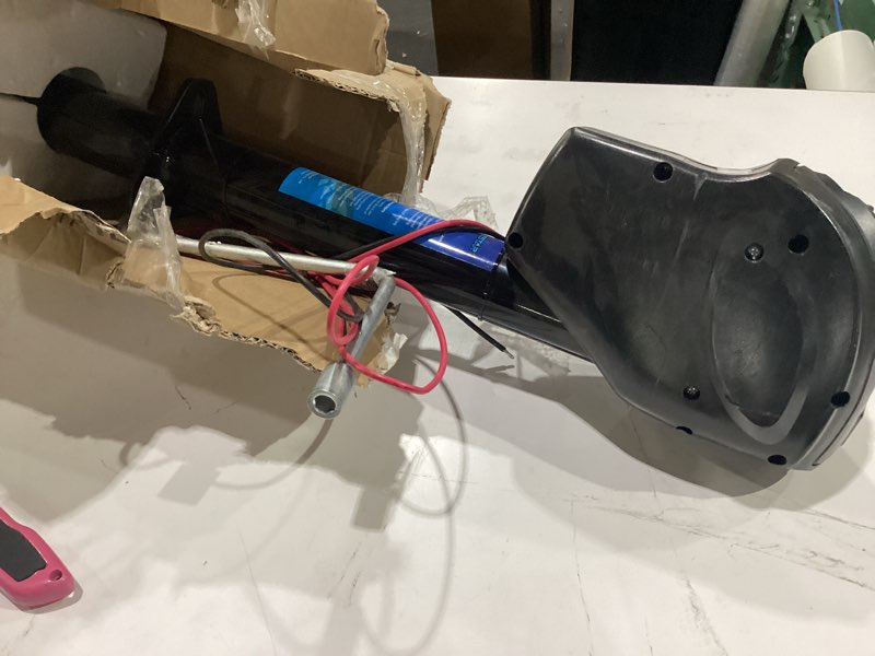 Condition photo showing Good Condition for used polestar electric trailer jack, 5000lbs electric power a-frame tongue jack with waterproof protective cover & led light for travel trailer camper, rv, 12v dc with hard wiring, 9\"-27\" lift 5,000 lbs.