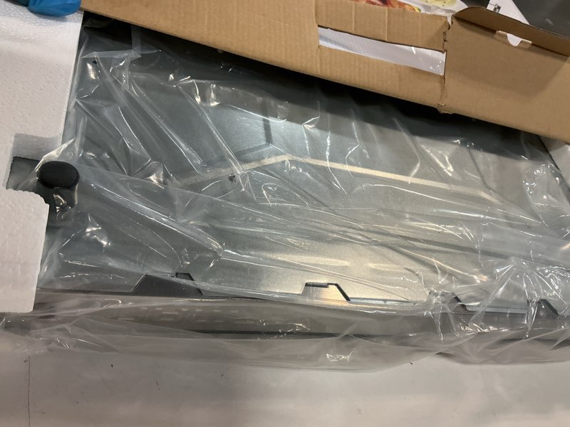 Condition photo showing Good Condition for chefman electric warming tray with adjustable temperature control, perfect for buffets, restaurants, parties, events, and home dinners, glass top extra large 21” x 16” surface keeps food hot – black stainless large - 21" x 16"