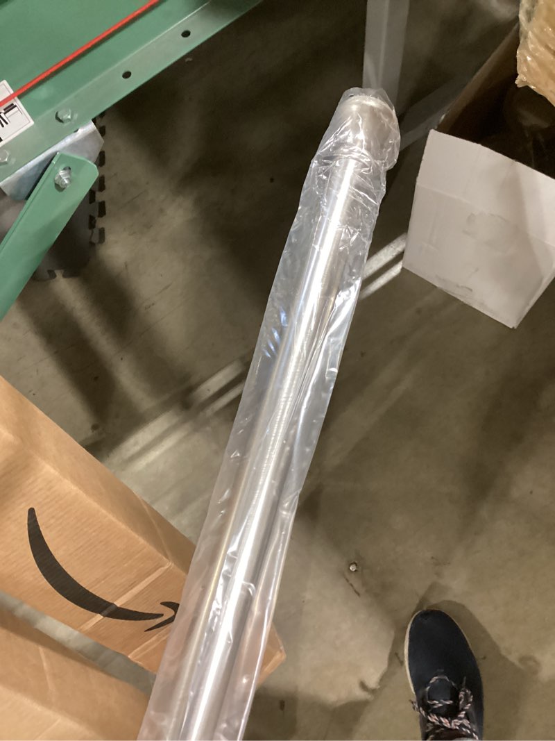 Condition photo showing Good Condition for Amazer Spring Tension Shower Curtain Rod, 42-72 Inches Rust-Resistance Tension Curtain Rod Bathroom Rod, Adjustable Shower Curtain Rod No Drill, Nickel 42-72 Inches Nickel