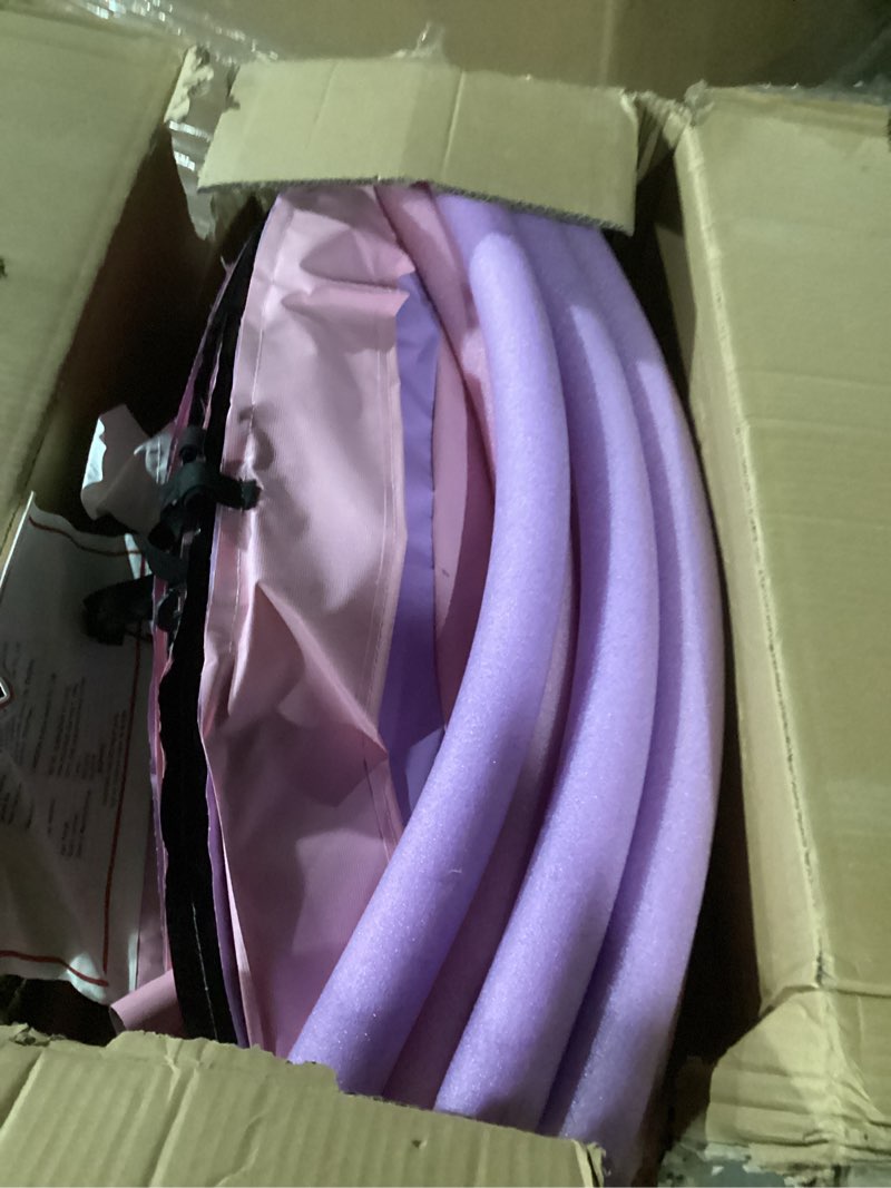 langxun 60" trampoline for kids, 5ft toddler mini 6-in-1 trampoline indoor outdoor with swing, baske