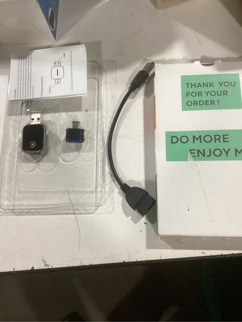 Condition photo showing Good Condition for Wireless CarPlay Adapter for iPhone [2025 Upgraded], Plug & Play, Mini Size, Converts Wired to Wireless Apple CarPlay,No Delay Carplay Dongle for Apple iOS 10+/Android 11+ and Above