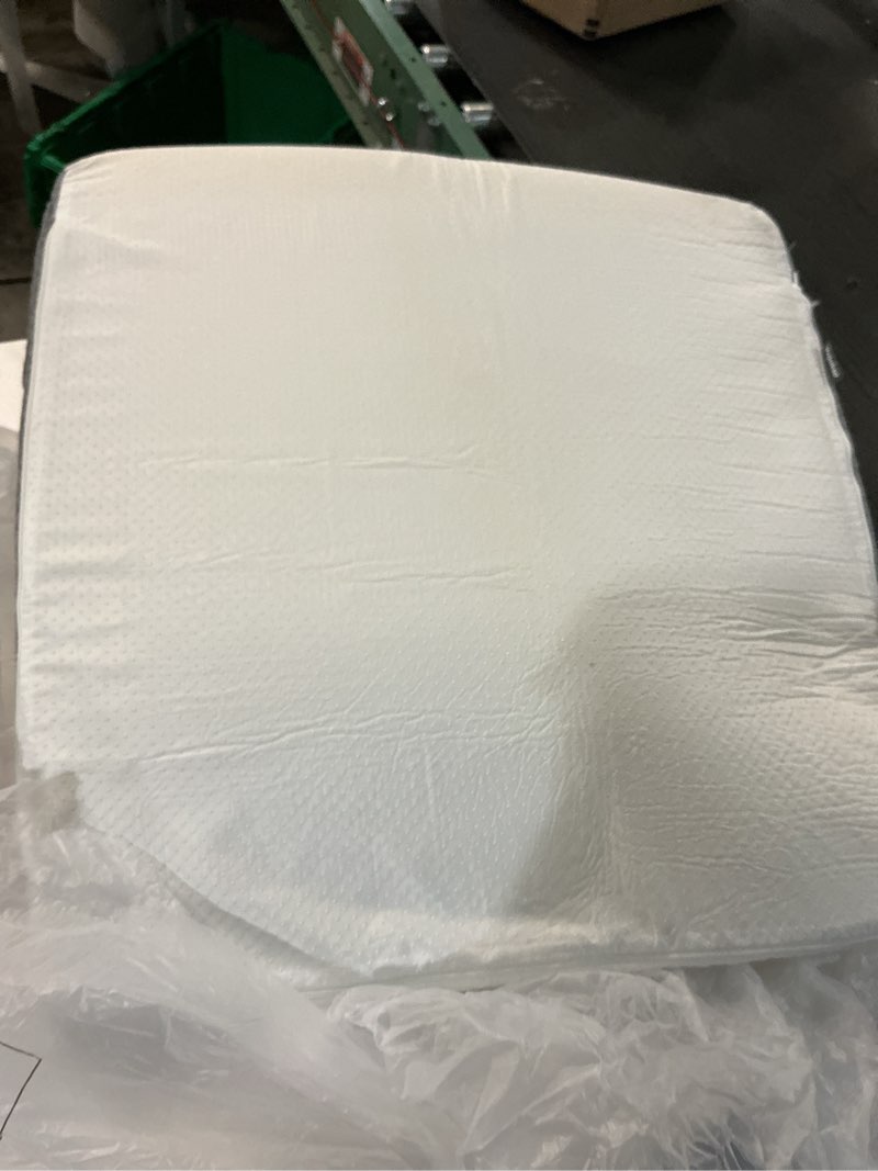 Condition photo showing As Is for Yojoker Wedge Pillow for Sleeping - 7.5 Inch Bed Wedge for Headboard Triangle Pillow, Memory Foam Wedges for Acid Reflux, GERD, Snoring, Post Surgery Back Pain Relief, Leg Elevation, Washable Cover 24*24*7.5 inch