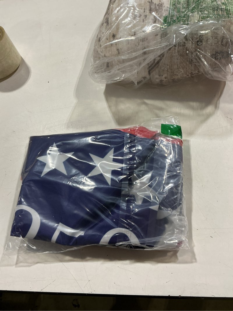 Condition photo showing Good Condition for 250 year american anniversary flag, 3x5 ft double sided american flag, 1776-2026 250 years outdoor anniversary banner decorations with 2 brass grommets (a1)