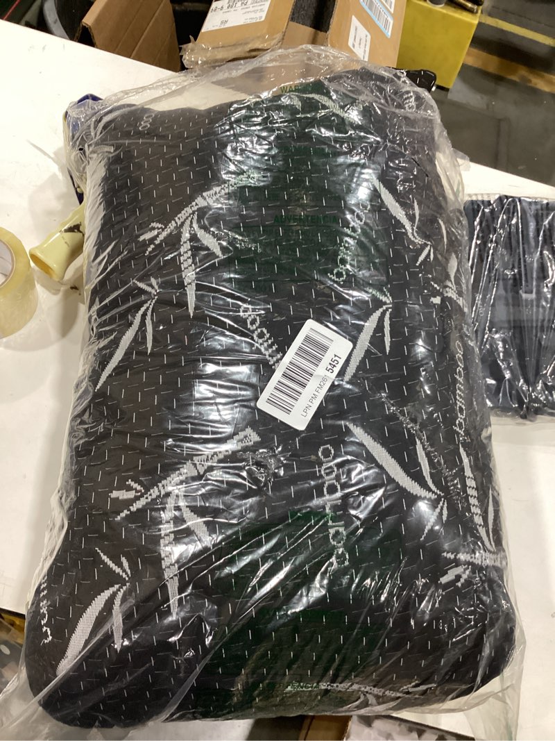 Condition photo showing New/Like New for Full Body Pillow with Removable Pillowcase for Adults,?Memory Foam Filling??Long Pillow for Side Sleepers? ?Fluffy and Firm??Adjustable Filling??20×54 Inch?Black?