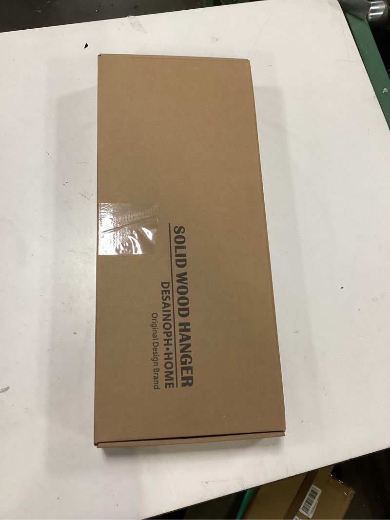 Condition photo showing New/Like New for wooden coat rack wall mounted sticks multi rack solid handmade natural wood artwork with 5 flip-down unique modern hooks for coats bag hat umbrella black