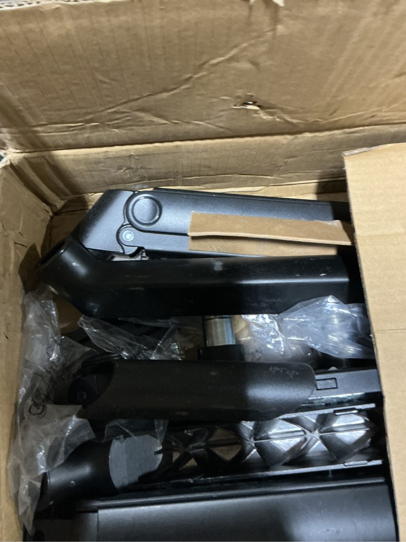 Condition photo showing As Is for MSI MAG MT201D - Premium Heavy Duty Dual Monitor Stand Arms, 17-45" Support, VESA Compatible, Adjustable Spring Mount, 44 lbs per Screen, Clamp & Grommet, Quick Release Plate - Black Gray supports 17 to 45 inch monitors