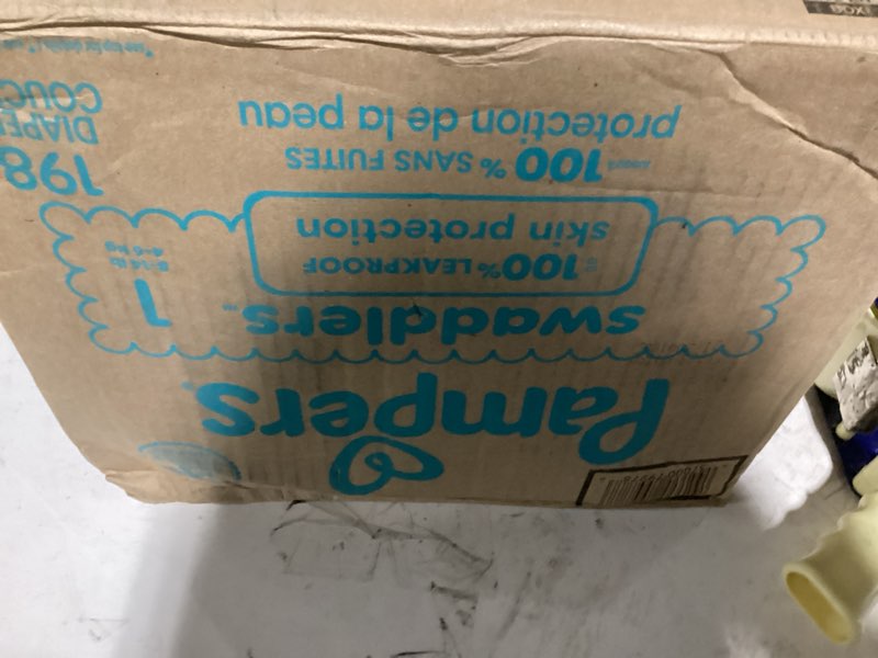 Condition photo showing Good Condition for pampers swaddlers diapers size 1  198 count (select for more options)