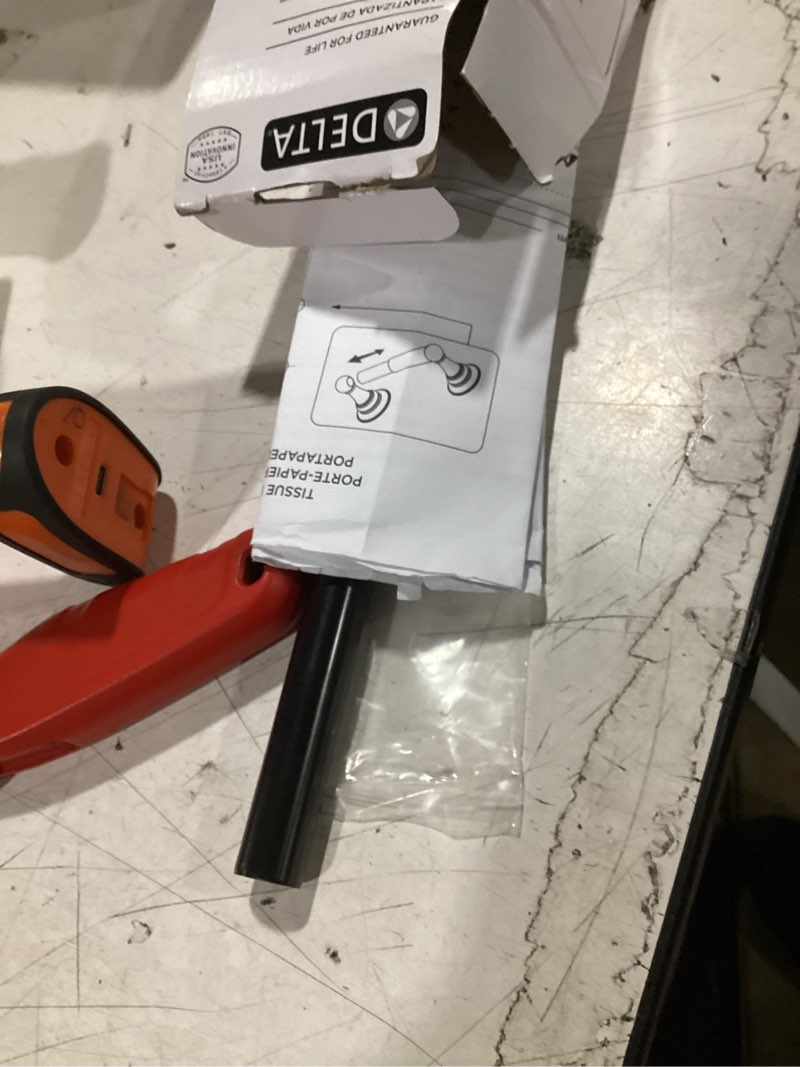 Condition photo showing As Is for delta windemere 24 inch bar, oil rubbed bronze, bathroom accessories, 70024-ob oil rubbed bronze 24 inch single