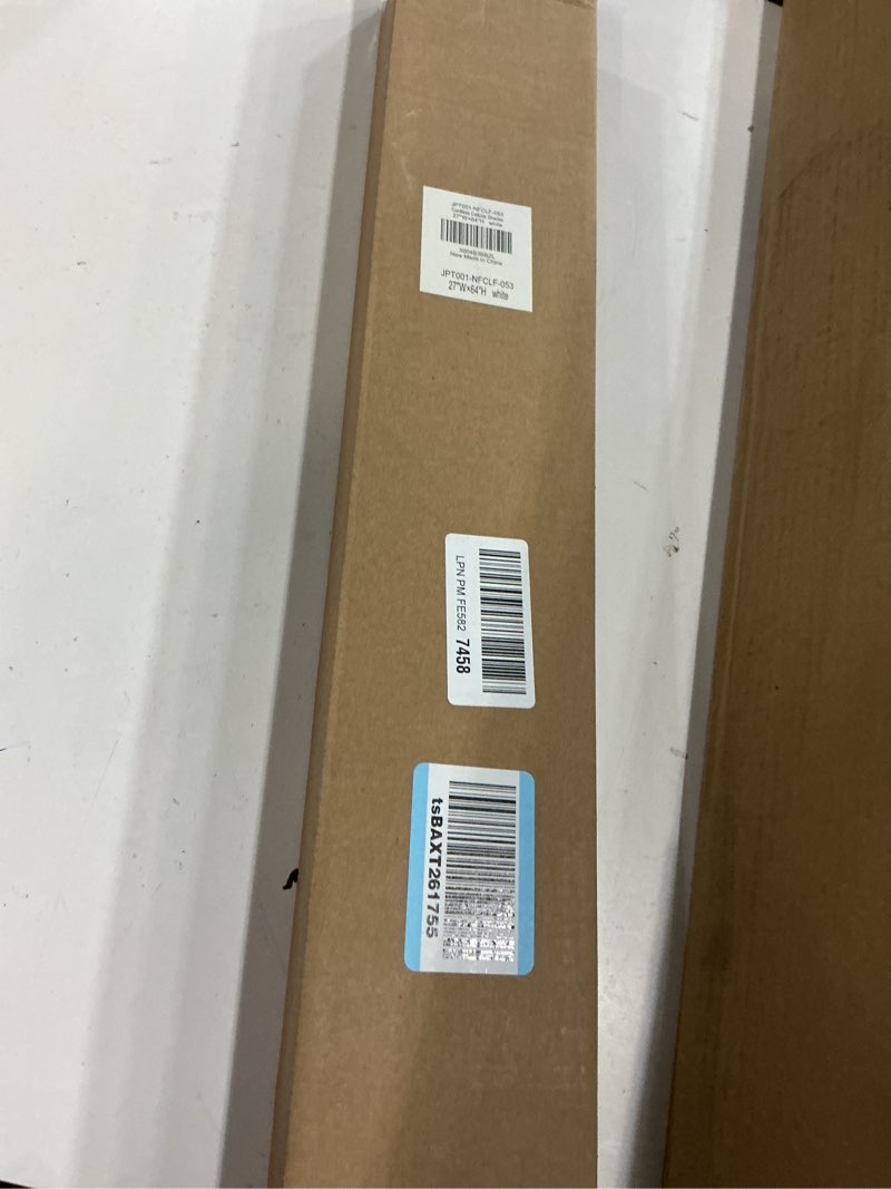 Condition photo showing New/Like New for LazBlinds No Tools No Drill Cordless Cellular Shades, Light Filtering Honeycomb Shades for Home, Thermal Insulation Blinds for Windows, 27" W x 64" H, White Light Filtering-white 27" W x 64" H