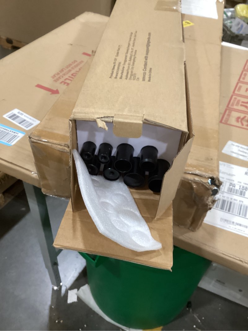 Condition photo showing Good Condition for KAMANINA 1 Inch Double Curtain Rods 66 to 120 Inches (5.5-10 Feet), Heavy Duty Adjustable Double Curtain Rod for Windows, Black Drapery Rods with End Caps Black 66-120"