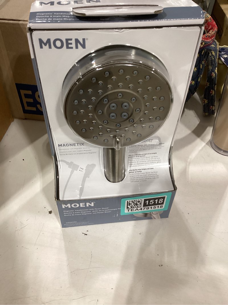 Condition photo showing New/Like New for moen magnetix handshower with power boost
