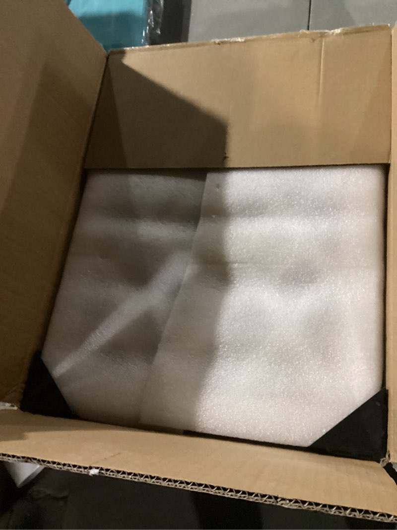 Condition photo showing New/Like New for Cut-Out Design 16" Short Dog Gate for Small Dogs, Foldable Retractable Puppy Gate Indoor - Freestanding Lightweight Pet Barrier for Doorways, Stairs, Hallways (Extends to 35", White)