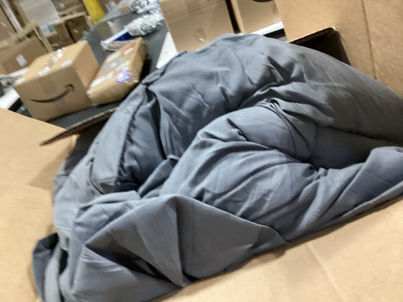 Condition photo showing As Is for bdeus dual layer 5 inch memory foam mattress topper full size, 2 inch gel memory foam plus 3 inch 1450 gsm down alternative quilted pillow top mattress pad cover,dark gray dark gray full