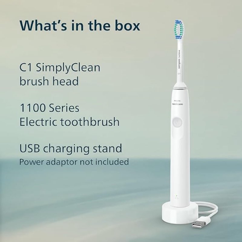 Condition photo showing As Is for philips sonicare dailyclean 1100 rechargeable electric power toothbrush
