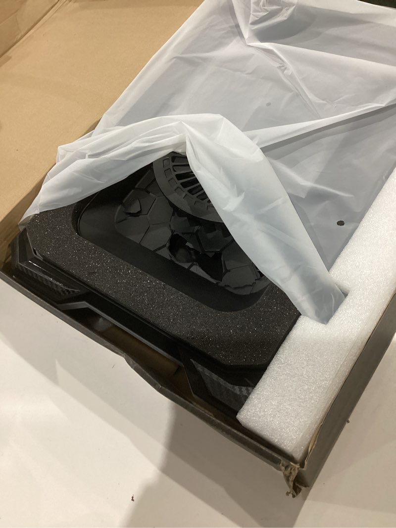 Condition photo showing As Is for ChillCore RGB Gaming Laptop Cooling Pad with 5.5" Turbo Fan, Rapid Cooling for 15.6-19.3" Laptops, Variable Speed Control, 7 Adjustable Heights - K1 5V RGB K1-5V RGB